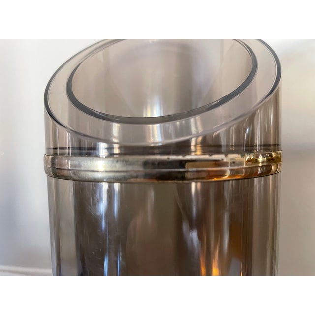 1970s Mod Grey Lucite Wine Chiller Chairish