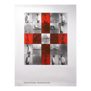 2000 “Red Morning Trouble” Tate Modern Poster by Gilbert and George