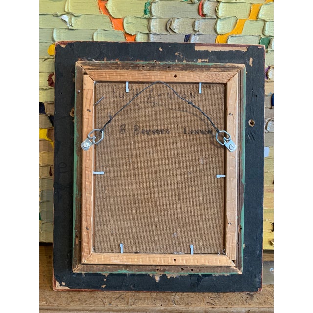 Vintage Bernard Lennon Portrait Painting of His Wife Ruth For Sale - Image 9 of 9