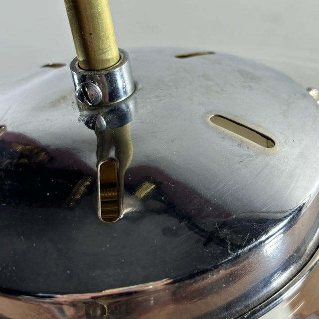 Scandinavian Beehive Pendant Lamp in Glass and Steel, Sweden, 1930s For Sale - Image 11 of 13