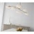 Modern Champalimaud for Visual Comfort Signature Collection Brindille XL Articulating Linear Chandelier in Soft Brass with White Glass For Sale - Image 3 of 4