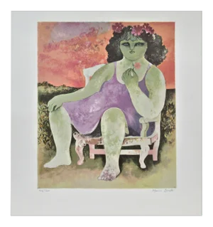 Mario Doretti, Girl on an Armchair, Circa 1980