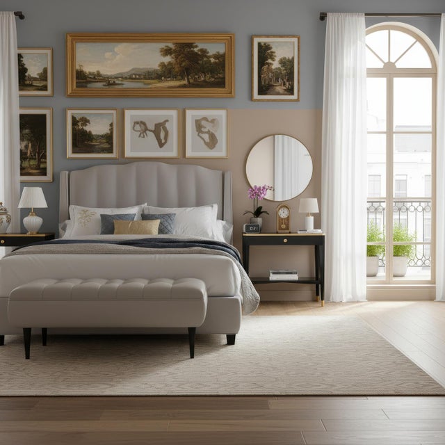 Inspired by French mid-century modern design, this sophisticated piece combines timeless style with practical features....