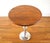 This is a mid century modern martini table with a beautiful solid wood top and sleek chrome base. Dimensions: 16" diameter...