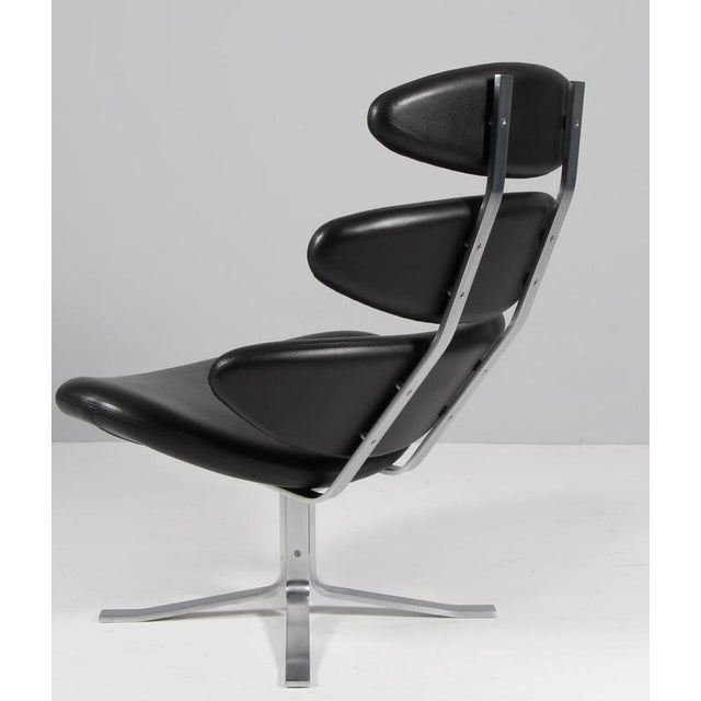 Set of Corona Lounge Chair and Ottoman by Poul M. Volther For Sale - Image 11 of 12