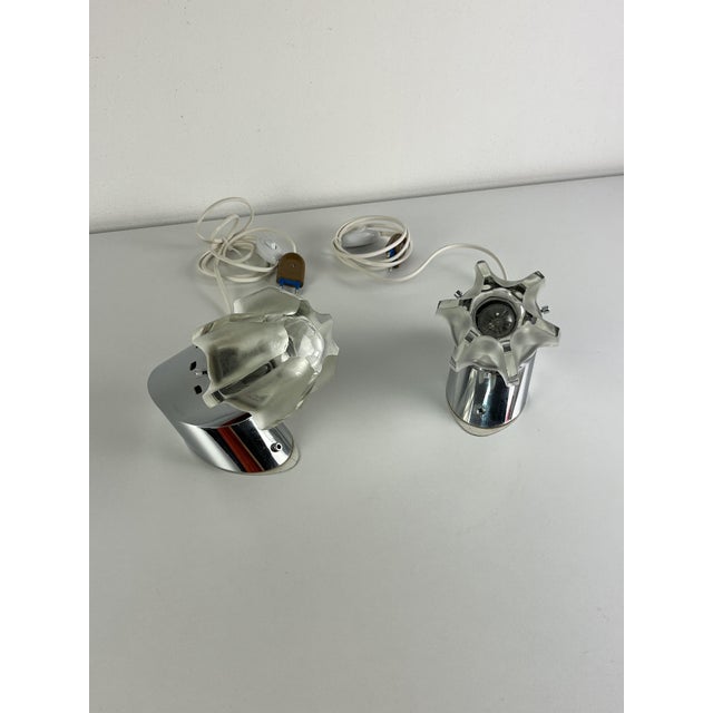 Cream Italian Space Age Bedside Lamps, 1970s, Set of 2 For Sale - Image 8 of 13