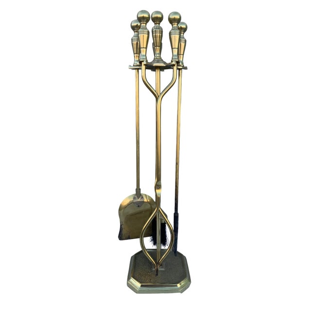 Mid 20th Century 4 piece tool set in brass.