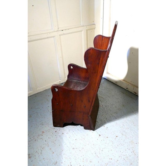 Late 19th Century 19th Century American Pine Childs Country Chair, 1880s For Sale - Image 5 of 7