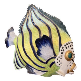 1980s Attributed to Oggetti Mangani Italian Fish Statue For Sale