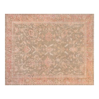 Antique Turkish Oushak Rug For Sale
