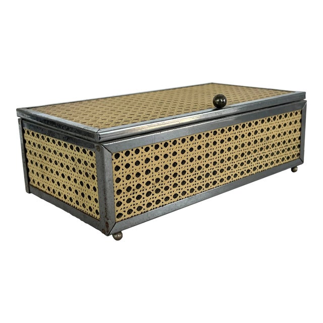 Vintage Coastal Decorative Box For Sale