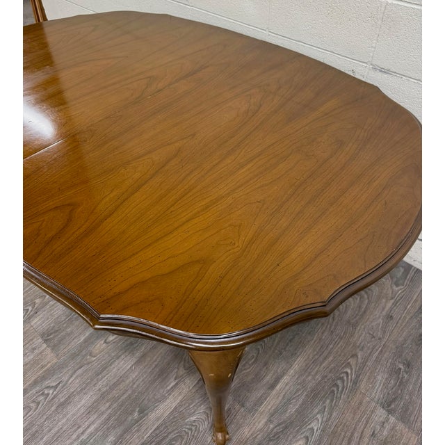 Vintage French Provincial Style Dining Table With Extension Two Leaves For Sale - Image 14 of 16