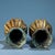 Metal Pair of Vintage Bronze Vases With Gold Inlay - Archaic Style Hu Vessels For Sale - Image 7 of 8