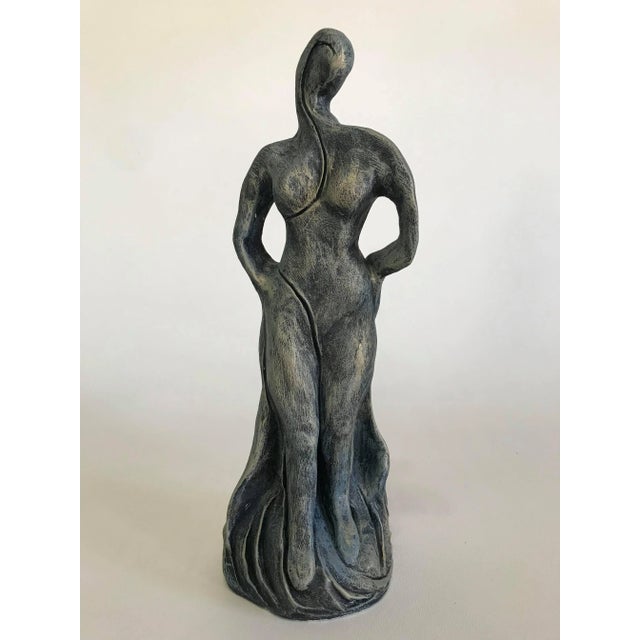 Sculpture Materials Vintage Free Form Plaster Sculpture, Female Figure Sculpture For Sale - Image 7 of 7