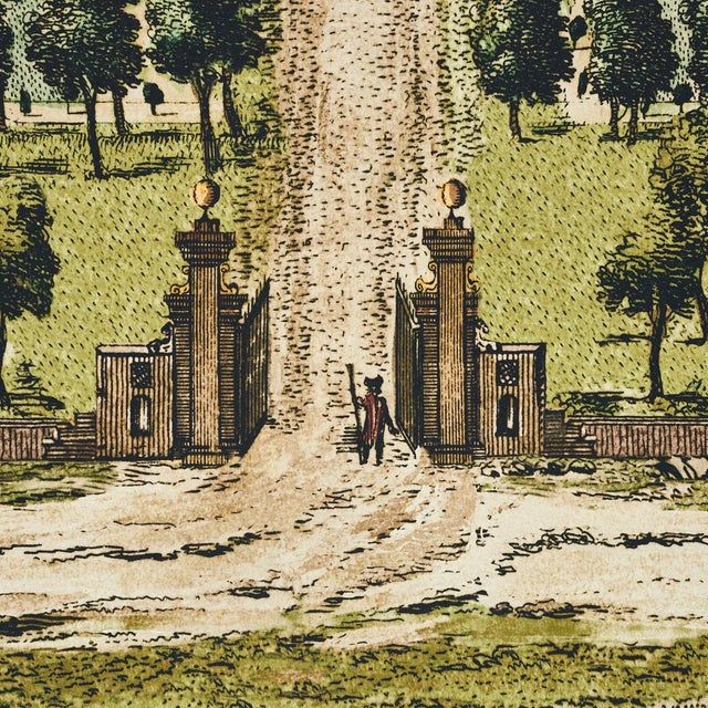 SAMPLE - Schumacher X Johnson Hartig Mr. Darcy's 3 Panel Set In Pemberly Green For Sale In New York - Image 6 of 6