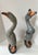 Wood Early 20th Century Hand Carved and Painted Wooden Goose Sculptures - A Pair For Sale - Image 7 of 12