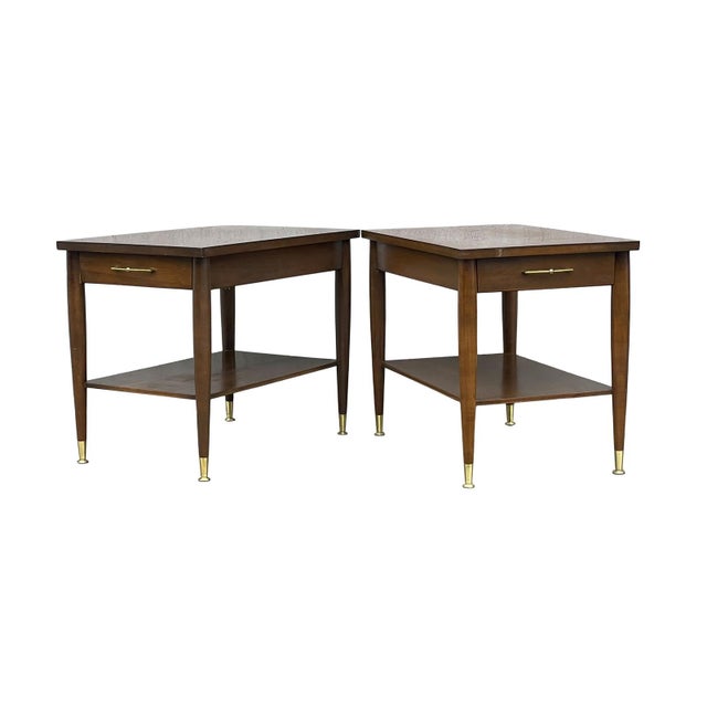 1960s Mid Century Walnut Mersman Side End TablesA Pair Chairish