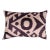 Contemporary Black White Geometric Velvet Throw Pillow & Down Insert For Sale