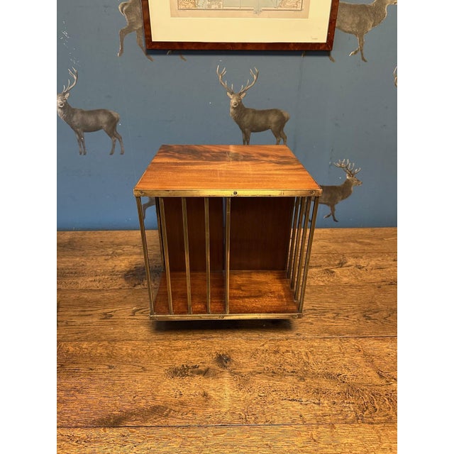 Small Antique Revolving Bookcase, 1890s For Sale - Image 5 of 8