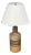 1950s Tue Poulsen, Table Lamp, Beige Stoneware, Denmark For Sale