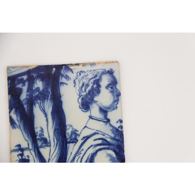 19th Century 19th Century Tile Depicting a Boy, Portuguese Baroque For Sale - Image 5 of 8