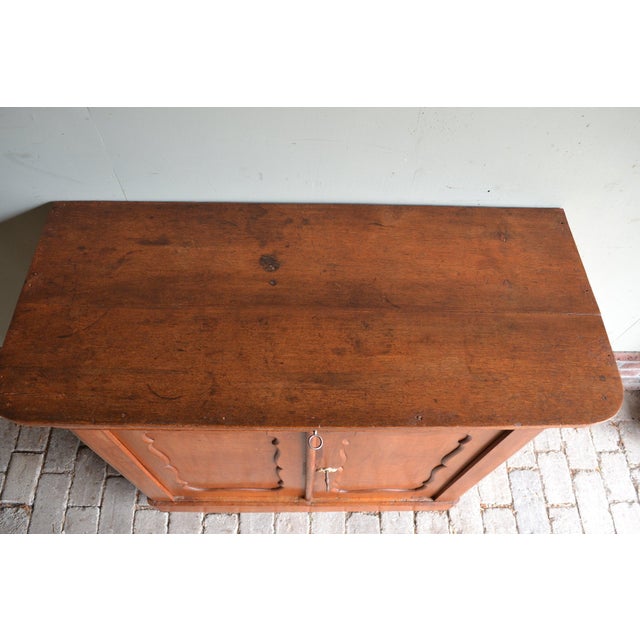 Antique Biedermeier Oak Maid's Wardrobe For Sale - Image 6 of 9