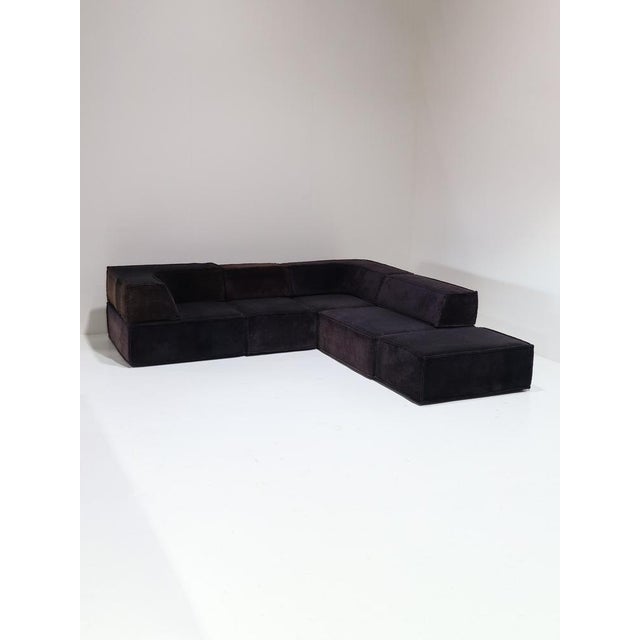 Textile Vintage Swiss Trio Modular Sofa from Cor, 1970s, Set of 9 For Sale - Image 7 of 18