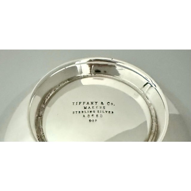 Modern Tiffany & Co. Sterling Silver Scalloped Edge Candy or Nut Bowl in a Modern Design For Sale - Image 3 of 3