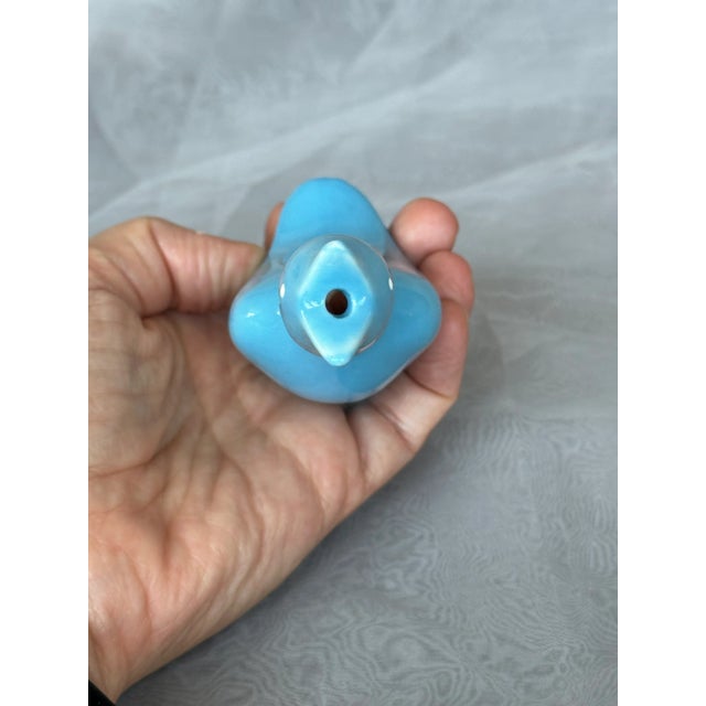 Vintage Ceramic Blue Bird Figurine Pie Bird Vent For Sale - Image 10 of 11