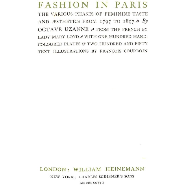 "Fashion in Paris 1797-1897" 1898 Uzane, Octave For Sale In New York - Image 6 of 12