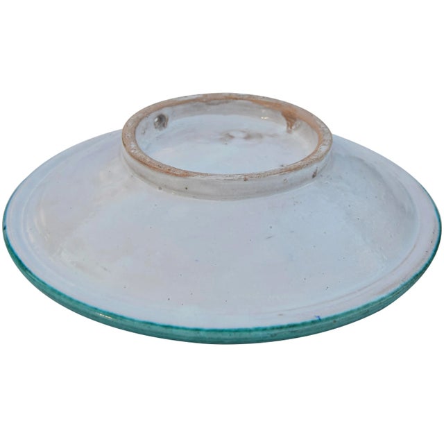 Mid 20th Century Andalusian Colorful Arabesque-Patterned Ceramic Plate For Sale - Image 9 of 9