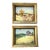 Pair of Vintage Framed Oil Paintings For Sale
