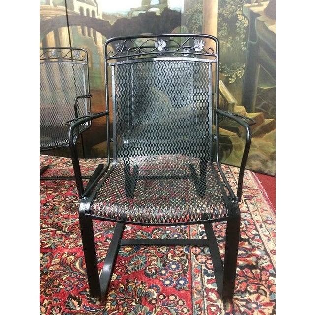 Vintage Salterini Style Patio Chairs, Set of Six For Sale - Image 10 of 11