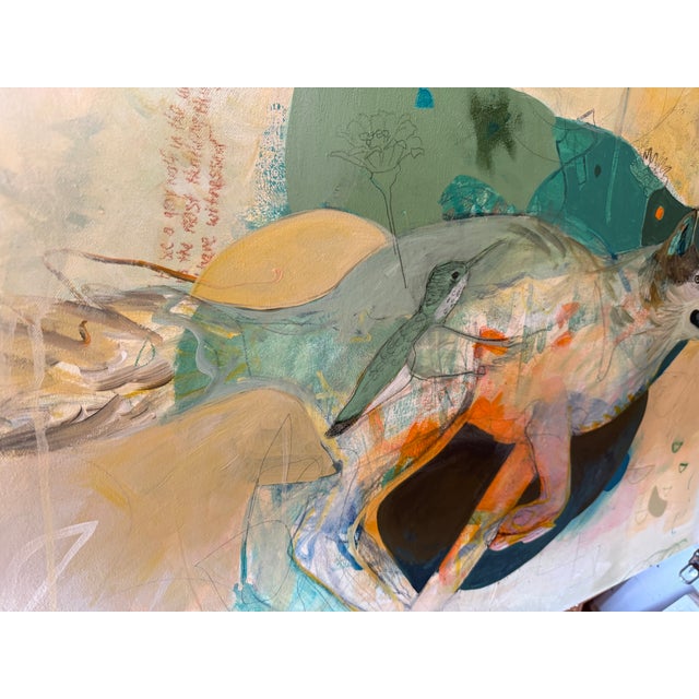 “Lobo Motion” a Wolf Painting by LWren Walraven For Sale - Image 4 of 12