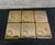 Mid-Century Modern Kaymet 760/G Gold Embossed Square Trays Coaster Divot 60's Made in England For Sale - Image 3 of 7