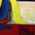 Abstract 1980s "Blue Scarfed Woman" Figurative Abstract Oil Painting For Sale - Image 3 of 4