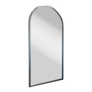 Mirror Image Company Arched Silver Leaf Wall Mirror For Sale