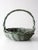 Vintage Green Painted Gathering Basket For Sale - Image 4 of 15