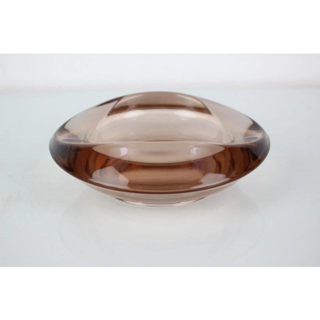 1960s Glass Design Ashtray by Zelezny Brod Glassworks, 1960s For Sale - Image 5 of 7