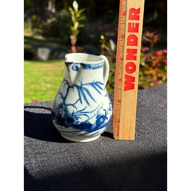 Blue Antique English Worcester Sparrow-Beak Cream Jug, Circa 1770–1785 For Sale - Image 8 of 14