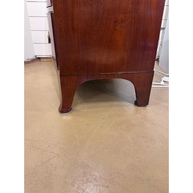 19th Century 19th Century English Bowfront Chest For Sale - Image 5 of 12