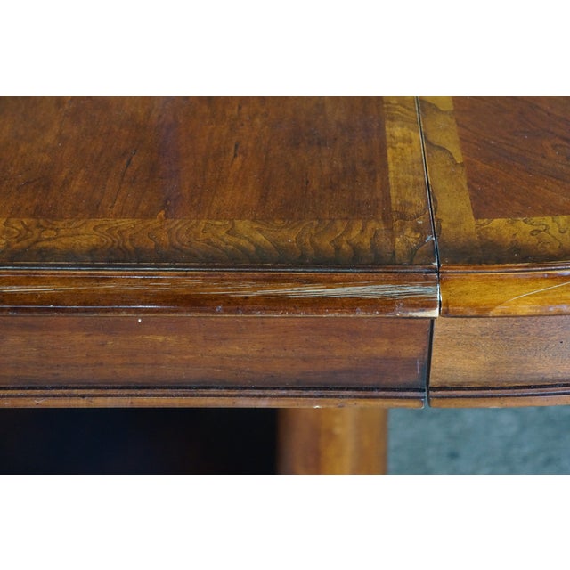 Ethan Allen American Empire Matchbook Cherry Extendable Neoclassic Dining Table For Sale - Image 13 of 18