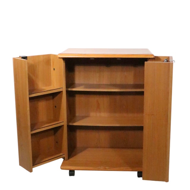 Vintage 1970/80's Cabinet Dry Bar For Sale - Image 10 of 14