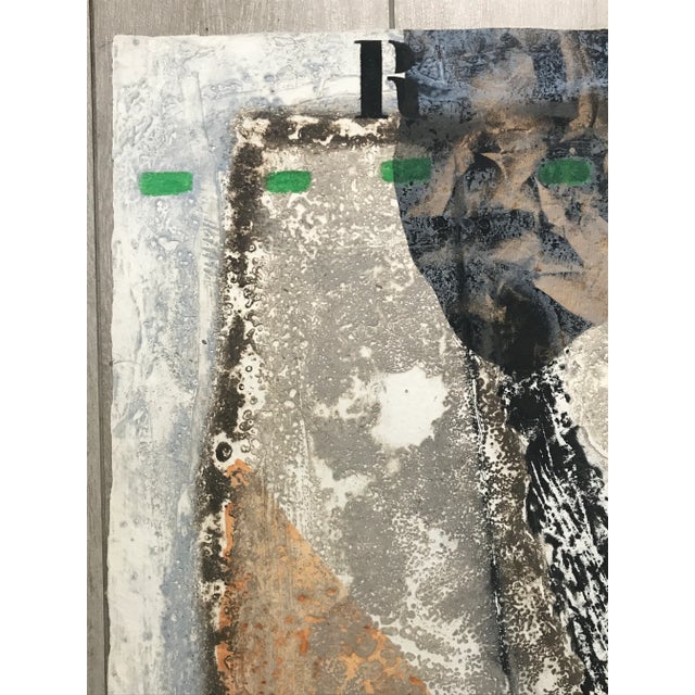 James Coignard Rare Large Format Original Mixed-Media, Hand-Embellished Carborundum Etching, 1980s For Sale - Image 9 of 12