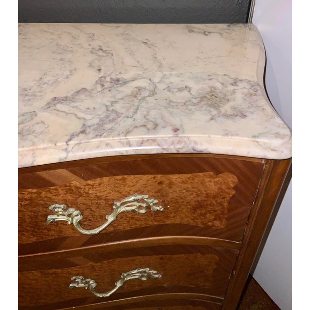 Antique French Burl Wood Dresser For Sale In Atlanta - Image 6 of 10