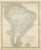 Antique Map of South America by Johnston, 1844 For Sale