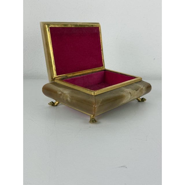 Onyx Jewelry Box, Italy, 1950s For Sale - Image 6 of 9
