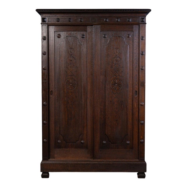 Wilhelminian Wardrobe, Late 19th Century For Sale
