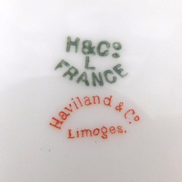 Late 18th Century Haviland and Company Pink Floral Serving Bowl For Sale - Image 4 of 5