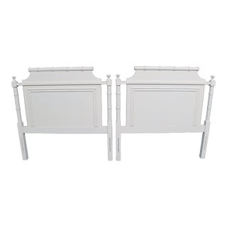 Bamboo Style Twin Headboards/Pair For Sale